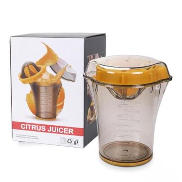 Imagem de Espremedor de limão – Espremedor de frutas manual com sprout | Espremedor de suco portátil com balança | manual manual de espremedor de laranja | Ferramenta manual multiuso | Espremedor de limão