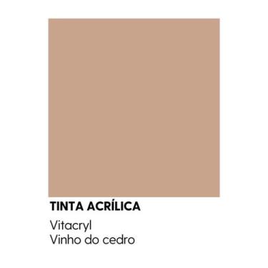 Imagem de Tinta Semibrilho Premium Marrons - Vitacryl, Vinho de Cedro, 3,6 lts