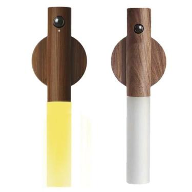 Imagem de Luminaria Sensor Presença Movimento Kit 2 Uni Usb Recarregavel Ilumina