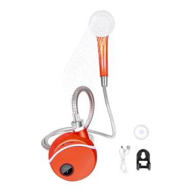 Imagem de Generic Chuveiro de acampamento, chuveiro elétrico de acampamento ajustável, de praia recarregável por USB para acampamento ao ar livre, banho, caminhadas e