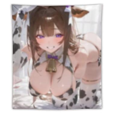 Imagem de LIEGBMEU Sexy Bikini Hot Anime Girl Tapeçaria 127.0 cmx152.4 cm Interior Exterior Wall Quilt Art Decoração de Tapeçaria Caprichosa, AF372