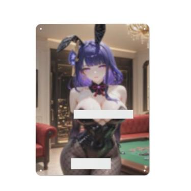Imagem de Hot Sexy Anime Girl Poster Art Poster Tin Sign Vintage Wall Art Decoration Poster 30,5 x 40,6 cm, AI154