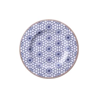 Imagem de Prato Sobremesa Tramontina Abstratta Em Porcelana Decorada 21 Cm