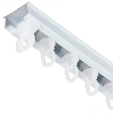 Imagem de Trilho Suíço Max Simples Alumínio Cortina Presilhas 1m/ 1,5m/ 2m/2,5m/3 Metros/3,5m/4,0m/4,5m/5,0m/6,0m(3,5 Metro)