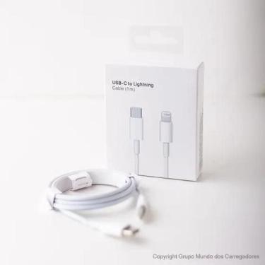 Imagem de Cabo Novo USBC 1 Metro Turbo Lightning Branco Compativel com I phone11