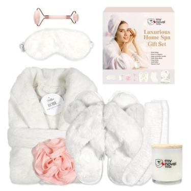 Imagem de Conjunto de presentes de spa My Novel Things, roupão de banho, máscara