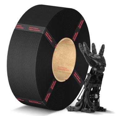 Imagem de ANYCUBIC Refil de filamento PLA 1,75 mm, filamento de impressora 3D, para carretéis reutilizáveis, precisão dimensional +/- 0,02 mm, adequado para a maioria dos carretéis reutilizáveis, 1 kg, preto