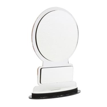 Imagem de Troféu Campeão Gamer em Acrílico Cristal, Base MDF com Sublimação Resinada, Redondo, 9x14cm