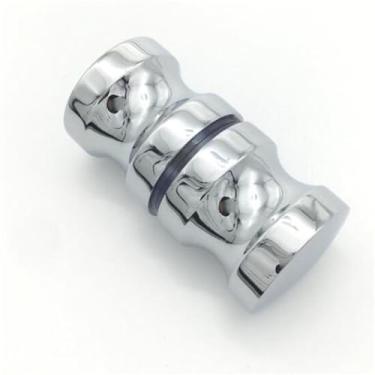 Imagem de Puxador de porta de liga de alumínio, puxador de vidro simples, costas com costas, armário de chuveiro, ferragens para c