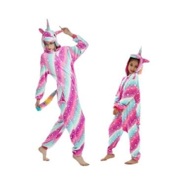 Imagem de Kigurumi Adulto de Flanela - Tigre, Veado, Raposa, Unicórnio ou Leão -