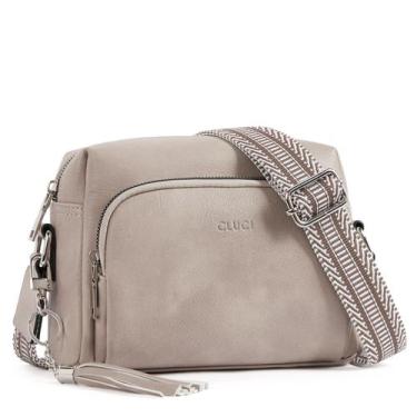 Imagem de Bolsas tiracolo CLUCI Trendy Vegan Leather Femininas Pretas