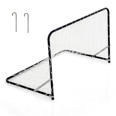 Imagem de Trave De Gol Sag Toys 1,08cm Dobrável Branco Com Rede G