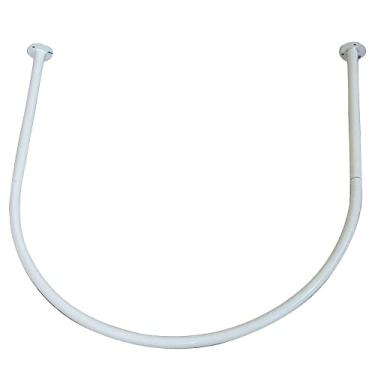 Imagem de Cortina Do Provador, Haste De Metal, Loja De Roupas, Haste De Cortina, Vestiário, Prateleira Em Forma De U Para Loja De Roupas, Boutique, Loja De Vestidos De Noiva, White, 80x80cm