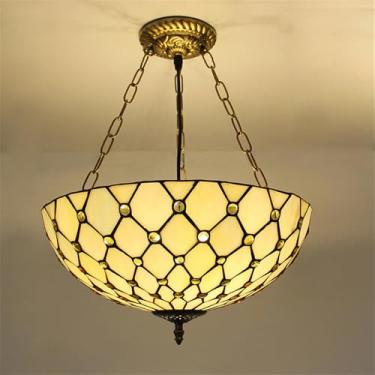 Imagem de Lâmpada Pingente De Vidro Colorido Contemporâneo Com Estilo Retro - Ideal Para Sala De Estar, Restaurante, Quarto, Hotel, Villa, Corredor, Café E Bar | Design Criativo LED (C D40CM)