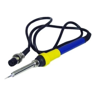 Imagem de 2X Ferro Solda Cabo Yaxun 5 Pinos Fêmea Azul 878D+ 881D 24V