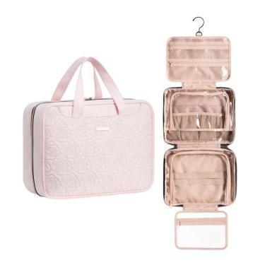 Imagem de Bolsa de higiene pessoal de viagem Everfun Hanging para mulheres com c