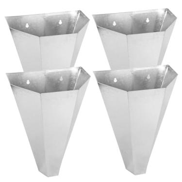 Imagem de ZJMCAJY Cone de frango, aço galvanizado, cone de restrição de aves, com design de costas planas, cone de processamento eficiente de frango, cone de aves à prova de ferrugem para frangos, perus de até