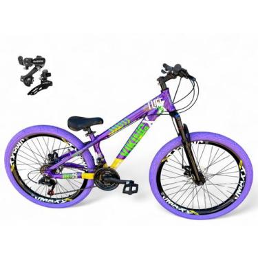 Imagem de Bicicleta Aro 26 Vikingx Tuff Freeride Câmbios Shimano 21v Aros Vmaxx 