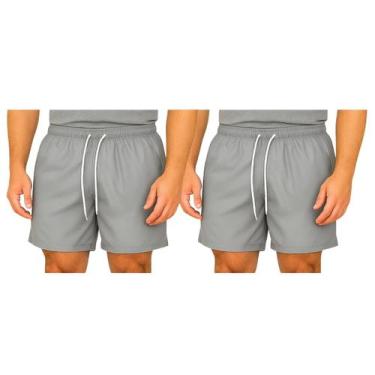 Imagem de Kit 2 Bermudas Tactel Masculina FMF Esportiva Academia Praia Casual, C
