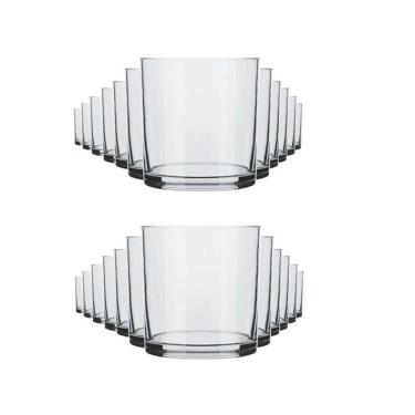 Imagem de Jogo 12 Copos De Whisky Rocks Vidro 300 Ml - Nadir