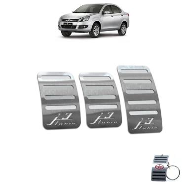 Imagem de Pedaleira Manual Em Aço Inox Jac J3 Turin 2011 A 2015 Prata