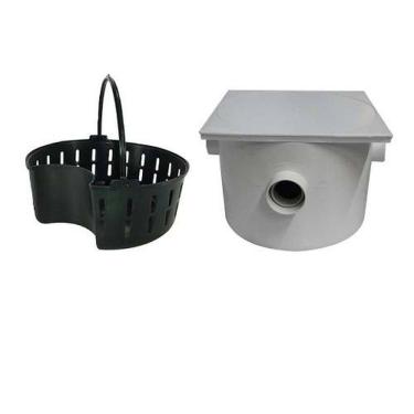 Imagem de Caixa De Gordura Quadrada 250x180x50x40mm Com Cesto - Pvc Rígido - Plastipan