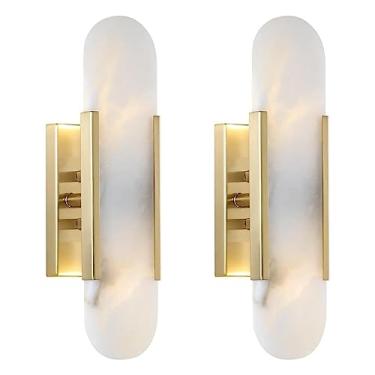 Imagem de Luminária de parede longa de metal para ambientes internos, arandelas de parede lineares de LED, corpo de luz de alumínio preto, luminárias de parede com abajur de acrílico, lâmpadas de pare