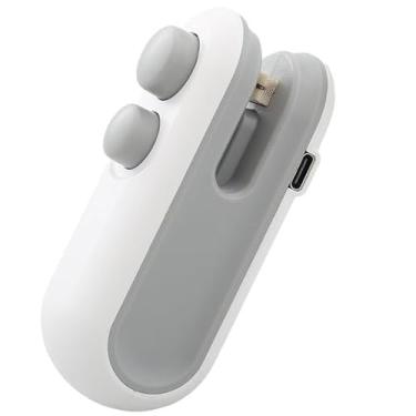 Imagem de Mini Seladora De PláStico RecarregáVel Via | Seladora PortáTil Para Selar Pilhas De Embalagens | PráTica Para Viagens E Uso DiáRio(Branco)