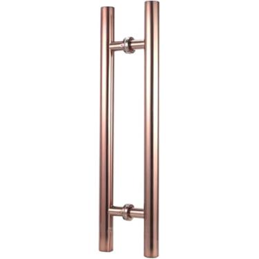 Imagem de Puxadores e puxadores grandes, garagens de hotéis de empresas, ferragens modernas e simples para maçanetas deslizantes, maçanetas externas lisas e duráveis/ouro rosa/120 cm/47,2 pol