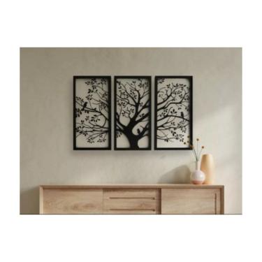 Imagem de Placa decorativa Artesanal Life MDF Wood 3mm para decoração de casa