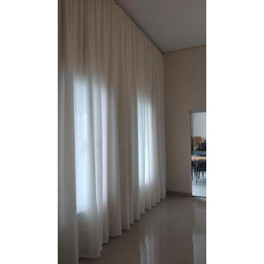 Imagem de Cortina Voil Com Forro 7 Metros De Tecido X 2,70 - Casa das Cortinas I
