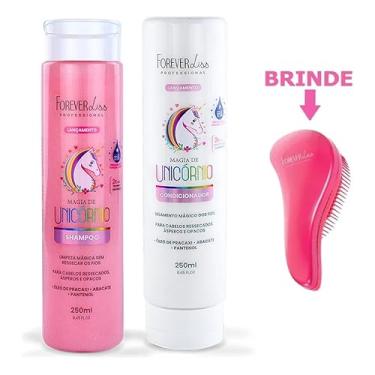 Imagem de Kit Shampoo e Condicionador Magia de Unicórnio Forever Liss 250ml