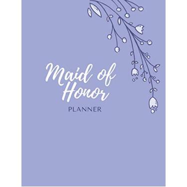 Imagem de Maid of Honor Planner: Wedding Planning Notebook; Bridal Party Tasks and Party Planner; Wedding To-Do List, Task Tracker, Organizer -Purple