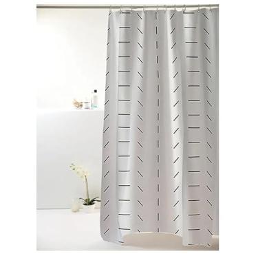 Imagem de Cortina Para Box Banheiro Poliéster Uzoo 1,98m X 1,80m