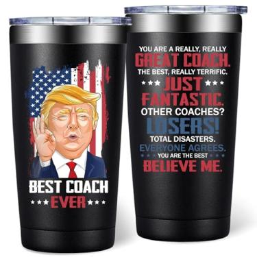 Imagem de DOEARTE Presentes de treinador para homens - basquete, beisebol, presente de treinador de futebol - presentes de agradecimento dos treinadores - copo de 590 ml