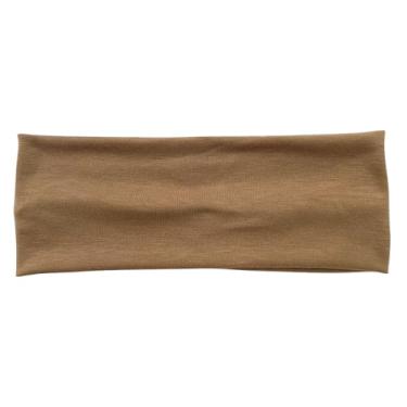 Imagem de Bandanas esportivas modernas para mulheres, elásticas, macias, antiderrapantes, para treino diário, corrida, esportes, ioga, marrom