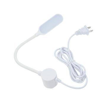 Imagem de Lâmpada para máquina de costura de 30 LEDs, luminária regulável, controle de toque, ajustável, 3 níveis de brilho, base fixa magnética, tubo flexível dobrável para tarefas domésticas, tarefas