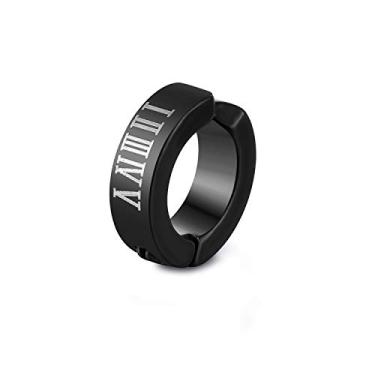 Imagem de Brincos masculinos de alta qualidade para orelhas não perfuradas, Small, Titânio, Sem pedra preciosa