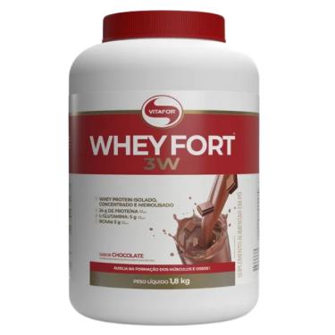 Imagem de Whey Fort 3W Chocolate Vitafor 1800g