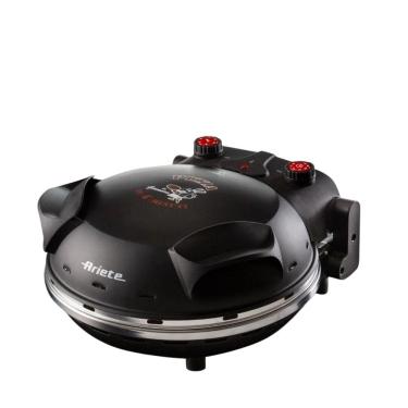 Imagem de Forno de Pizza Elétrico Ariete 909 Preto 1200W 220V - Pedra Refratária e Design Retrô