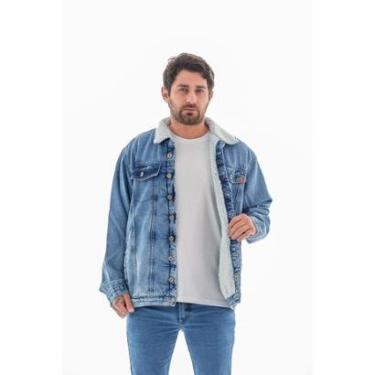 Imagem de Jaqueta Jeans Masculina Arauto com Pêlo-Masculino