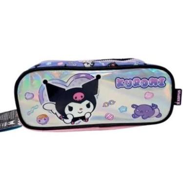 Imagem de Estojo Duplo Escolar Kuromi Y Holografico 16106 - Xeryus
