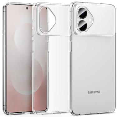 Imagem de CASEVASN Compatível com Samsung Galaxy S26 Edge, ultra [fina] TPU transparente flexível [resistente a arranhões] capa protetora de silicone de borracha de gel para celular para Galaxy S26 Edge