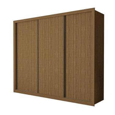 Imagem de Guarda Roupa 3 Portas De Correr 6 Gavetas Nápoli Minastex Freijó