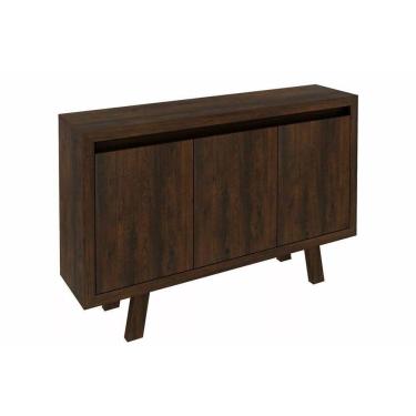 Imagem de Balcão De Escritório Me4120 C/ 3 Portas Rústico - Tecno Mobili