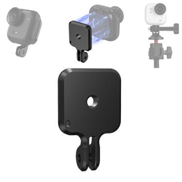 Imagem de YYRCVRA Adaptador magnético de liberação rápida para câmera Insta360 Go Ultra, adaptador de suporte de câmera de liga de alumínio, base com suporte de placa traseira com rosca de 0,6 cm para tripés e