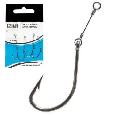 Imagem de Anzol Celta Chinu Black Encastoado CT 8000 (05un), 03