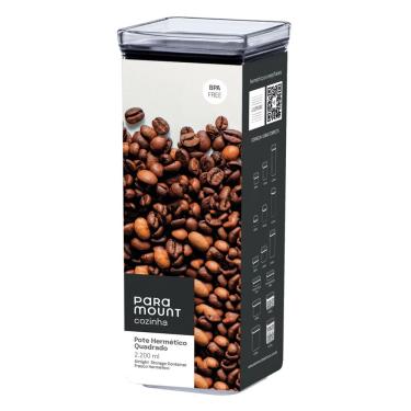 Imagem de Pote Hermético Lumini Quadrado 2.200 ml 1163 Paramount