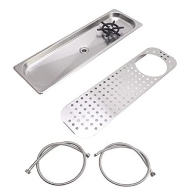 Imagem de Enxaguador, Jarro de Aço Inoxidável 304, Lavador de Vidro, Pia Embutida, Enxágue de Copo de água de Aço Inoxidável de Alta Pressão, Limpeza, Lavagem Com Drenagem, Bandeja de