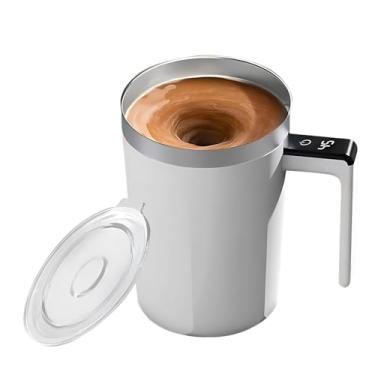 Imagem de Caneca de café com visor de temperatura LCD, recarregável, carregamento tipo C, copo elétrico de aço inoxidável 316, para chá e café, e chocolate quente ideal